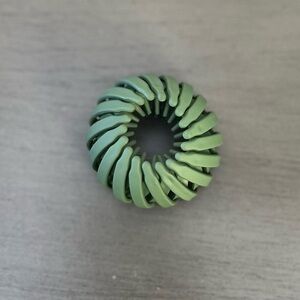 Green Neutral Matte Messy Updo High Ponytail Extra Hold 1" Birds Nest Hair Clip